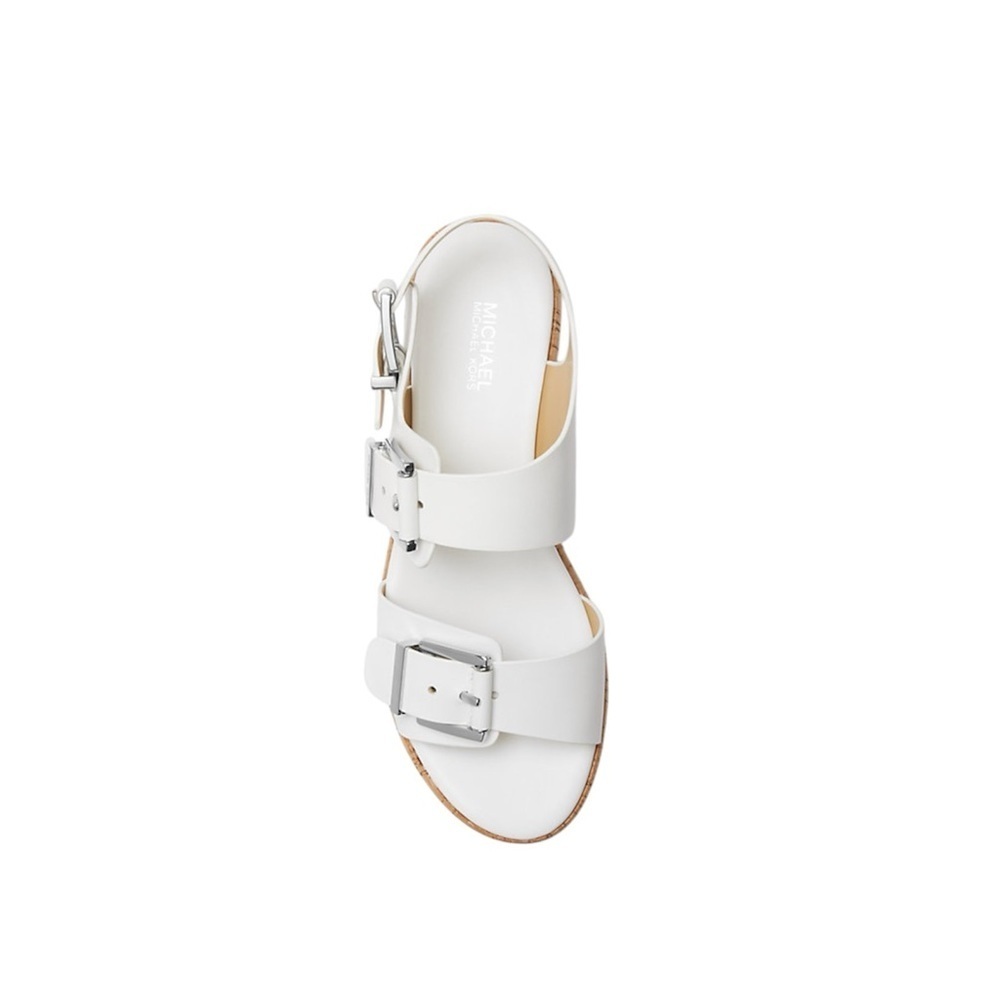 Michael Kors Colby Leather Flatform Sandal - Picture 3 of 5
